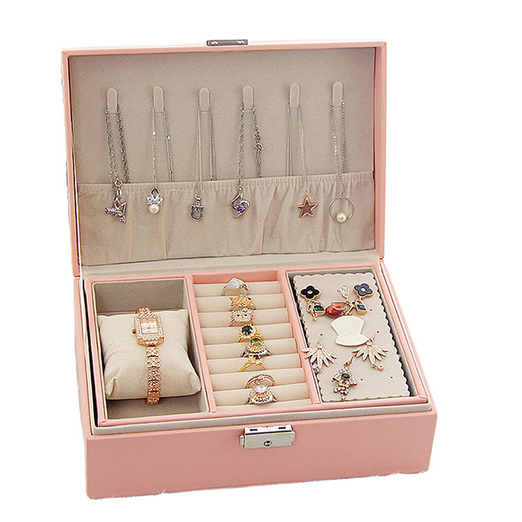 Key features of a leather jewelry box