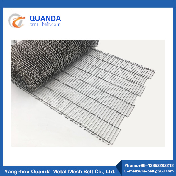 How are mesh conveyor wire belts constructed and woven