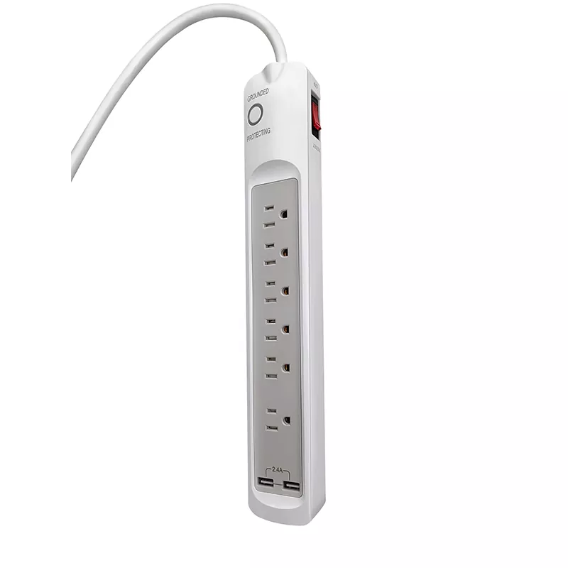 Simplify Your Tech Setup with the 6-Outlet USB 2.4A Power Strip